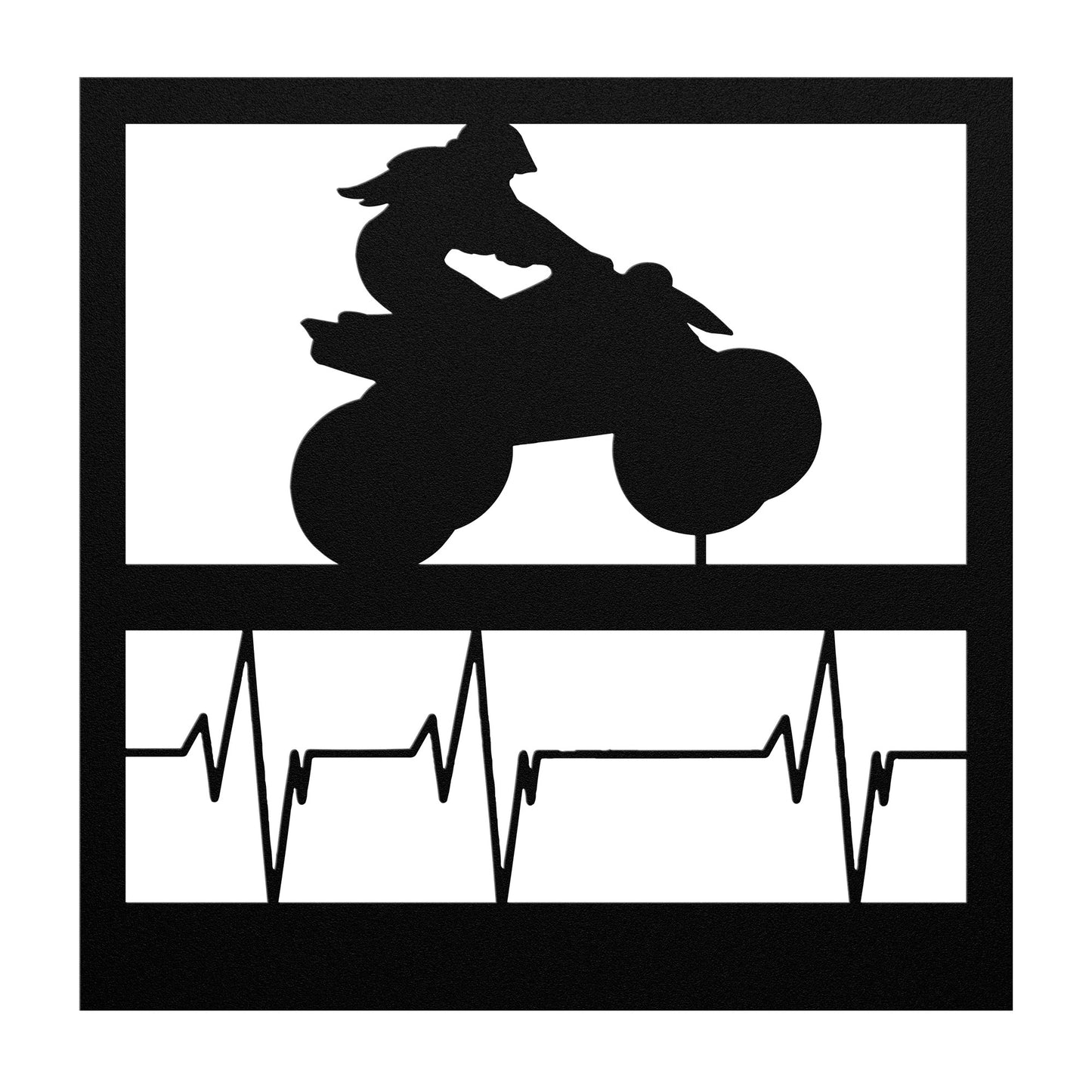 Hypnotic Metal Wall Art "Leader Heartbeat Girl"