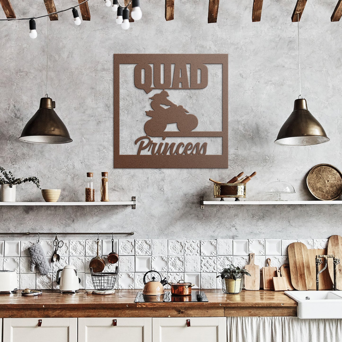 Hypnotic Metal Wall Art "Leader Princess"