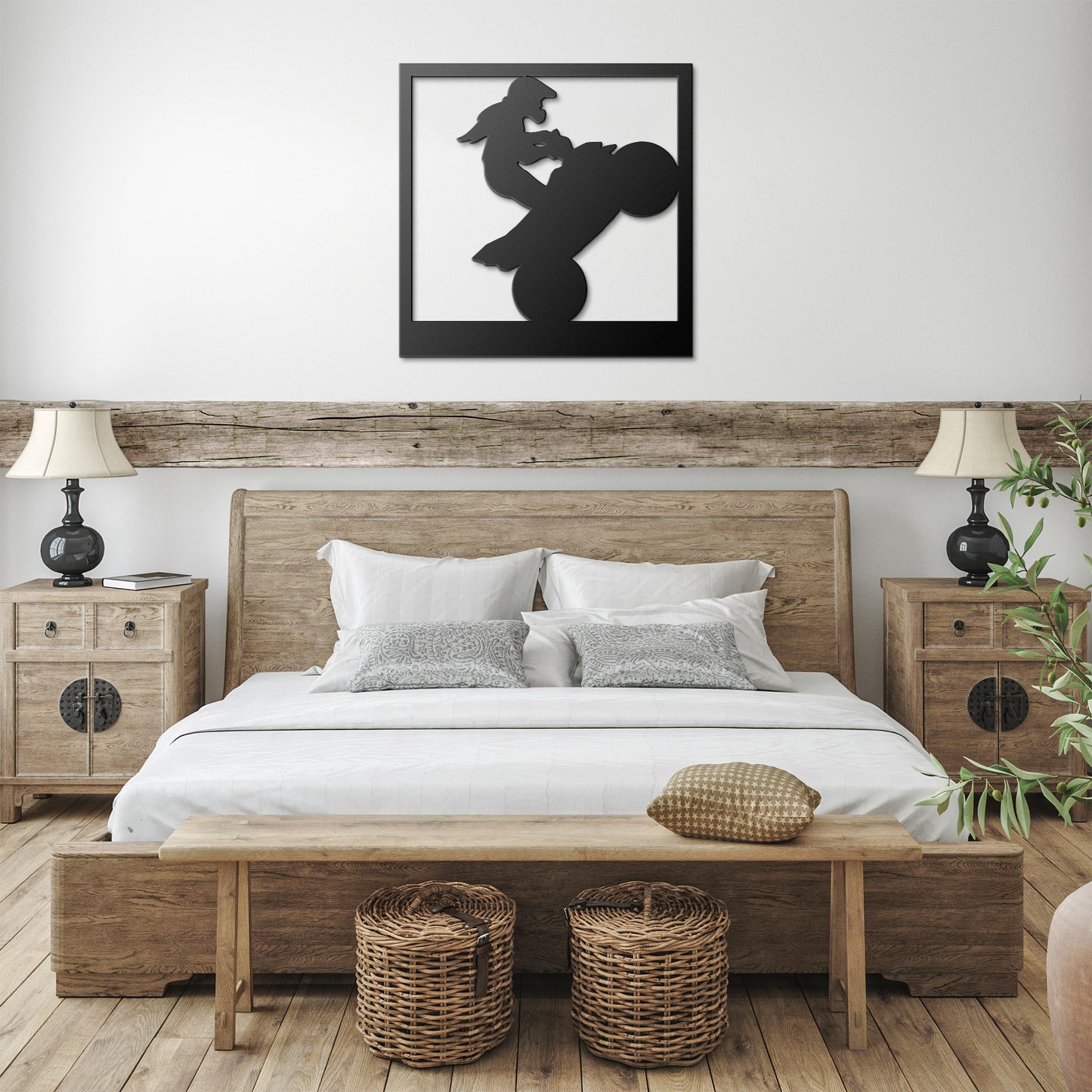 Hypnotic Metal Wall Art "Leader Wheelie Girl"