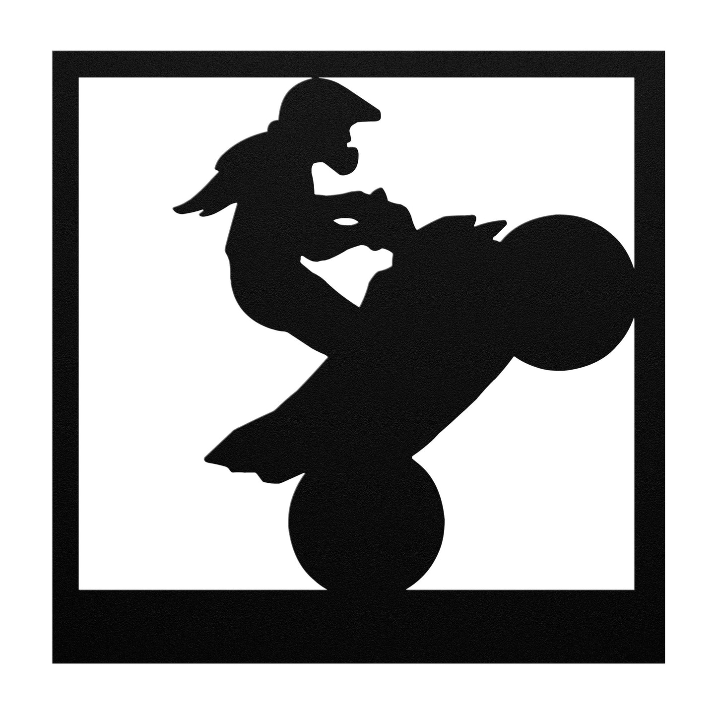 Hypnotic Metal Wall Art "Leader Wheelie Girl"