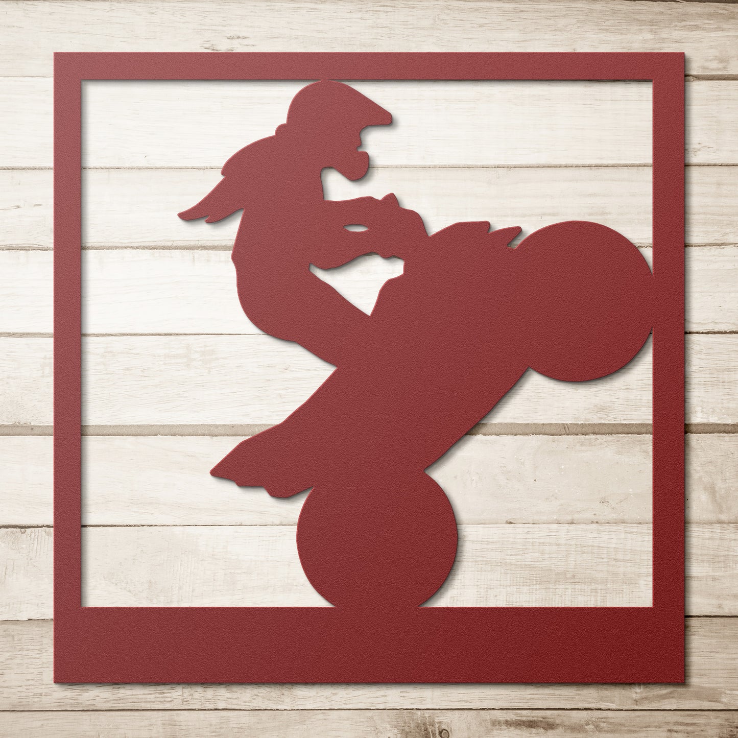 Hypnotic Metal Wall Art "Leader Wheelie Girl"