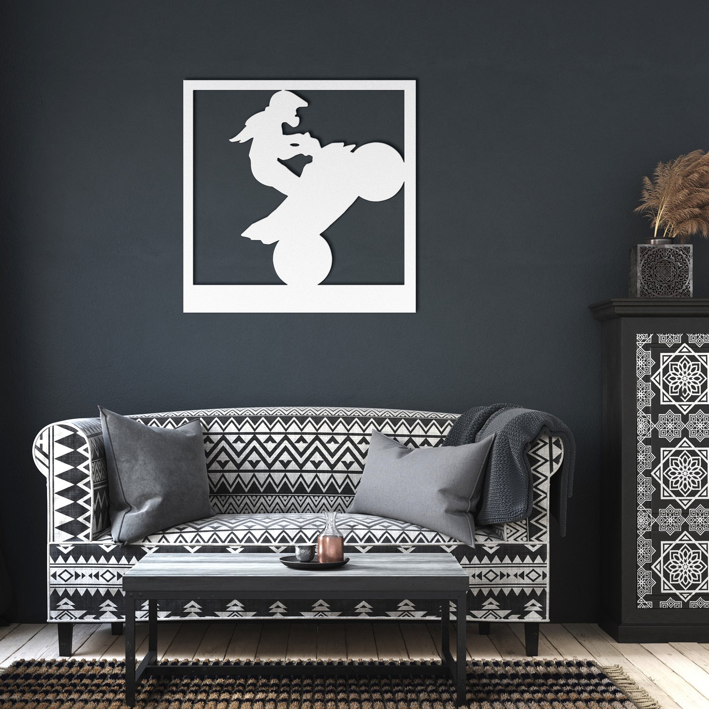 Hypnotic Metal Wall Art "Leader Wheelie Girl"