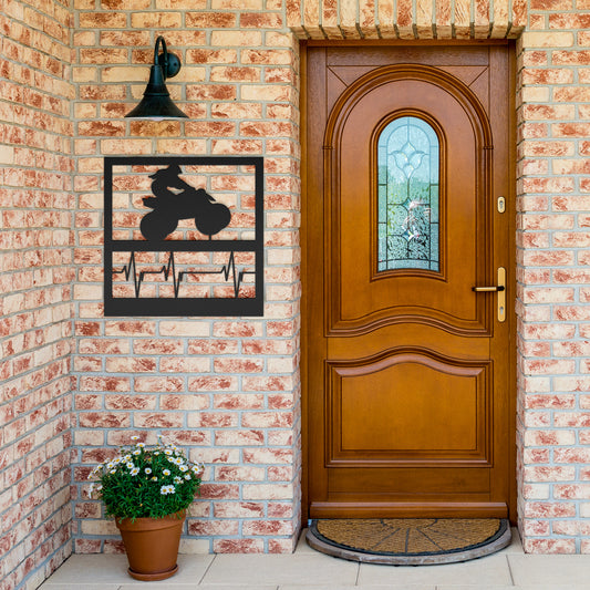 Hypnotic Metal Wall Art "Leader Heartbeat Girl"