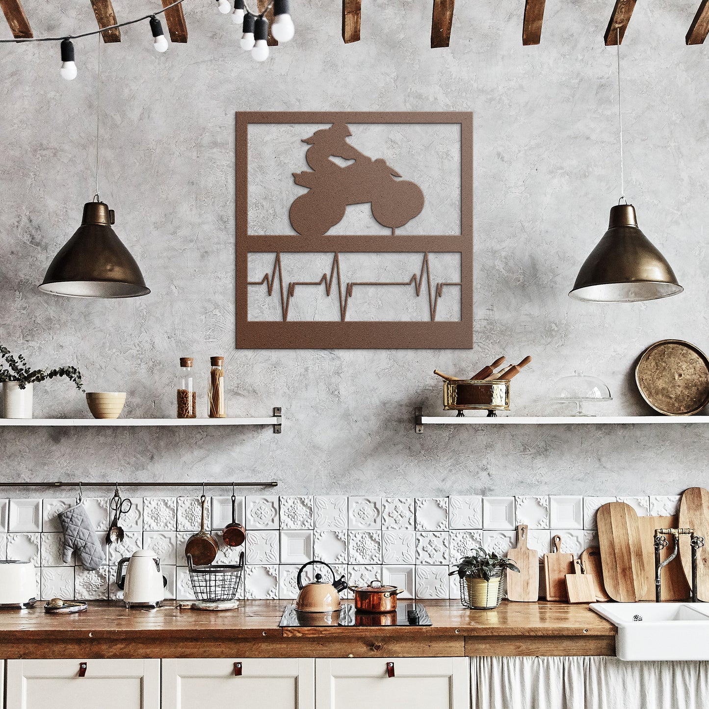 Hypnotic Metal Wall Art "Leader Heartbeat Girl"