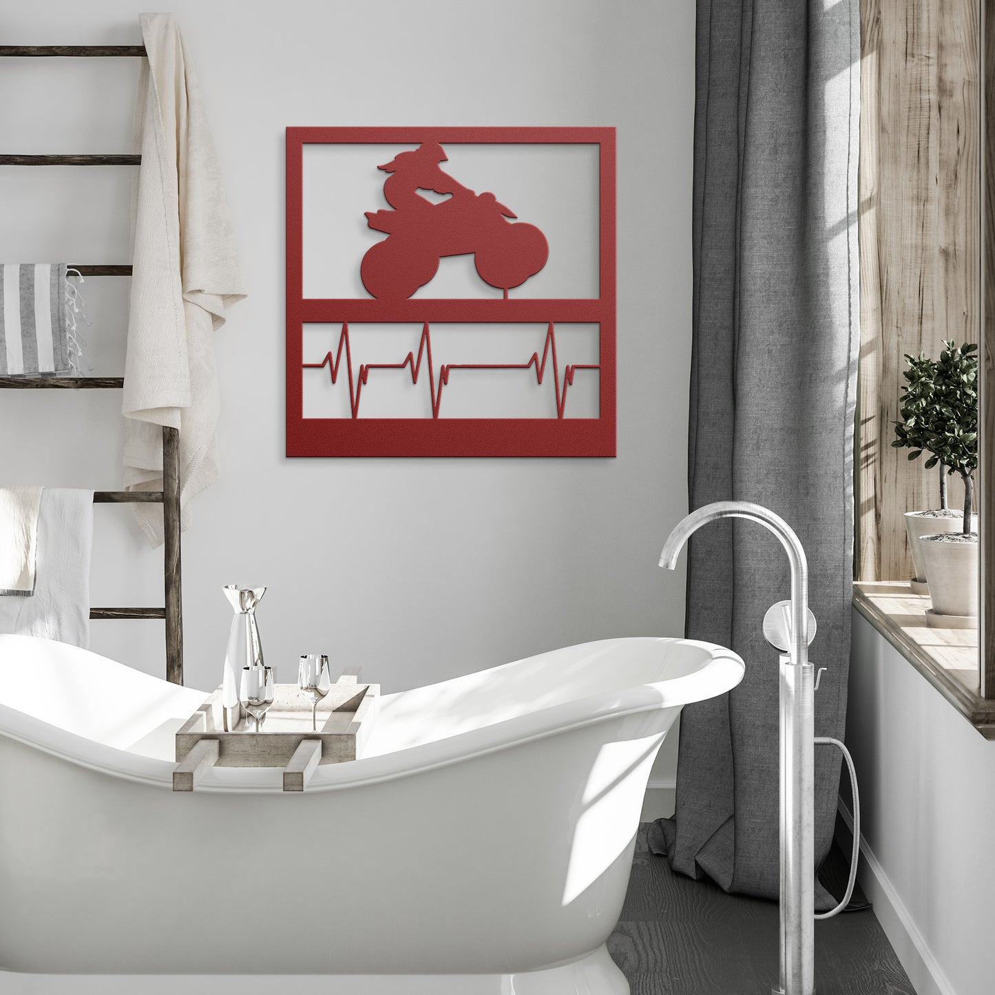 Hypnotic Metal Wall Art "Leader Heartbeat Girl"