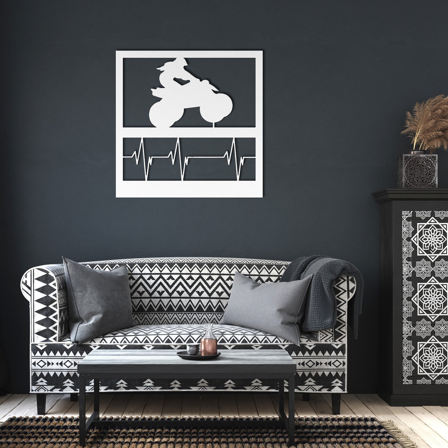 Hypnotic Metal Wall Art "Leader Heartbeat Girl"