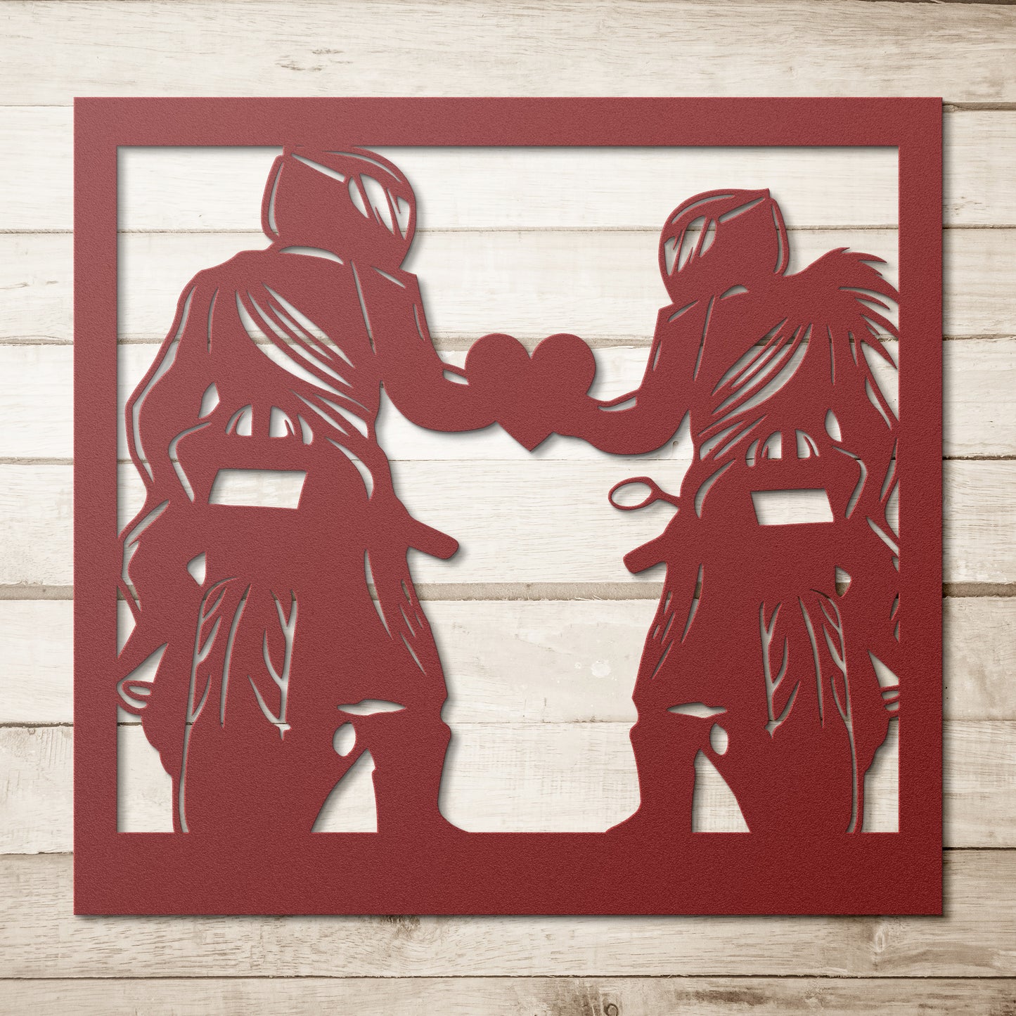 Hypnotic Metal Wall Art "Biker Couple"