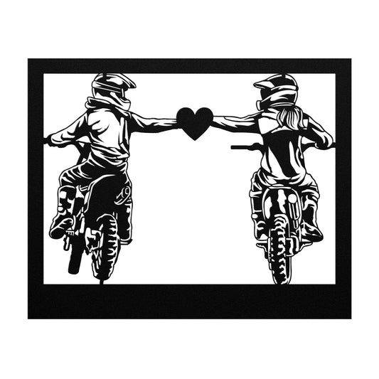 Stunning Metal Wall Art "Love Couple" (Shipping Included)