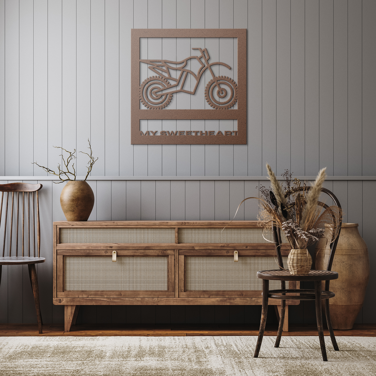 Hypnotic_Metal_Wall_Art_Dirt_Bike_Frame_Copper_Rustic_Hallway_Mockup.png